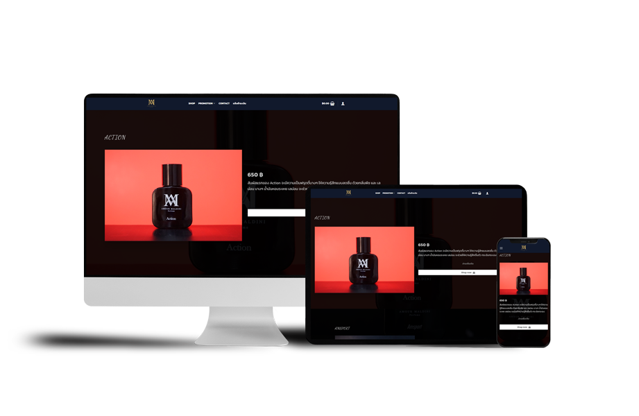 website design Amourmaldini by kammee