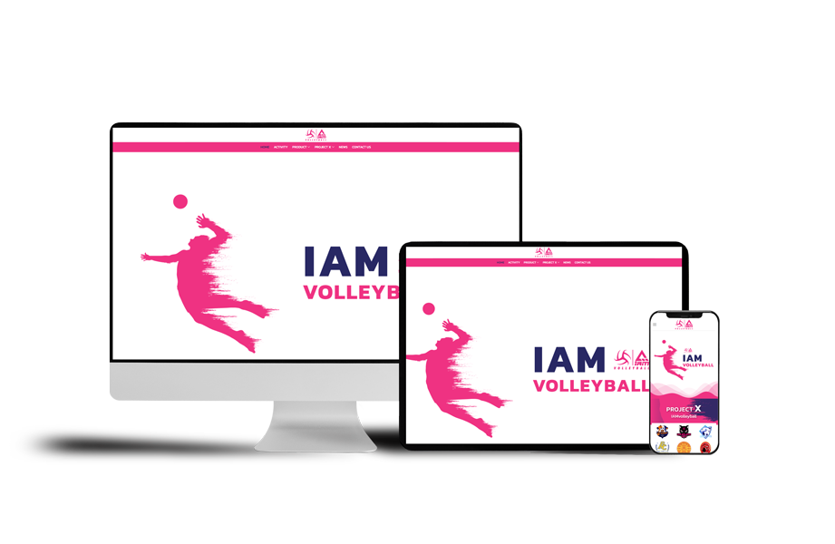 website design IAMVOLLEYBALLTH by kammee